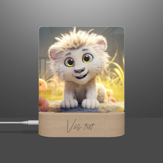 Cute animated lion