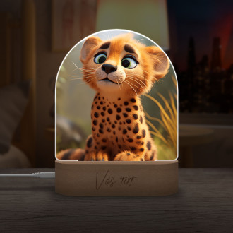 Cute animated cheetah 1