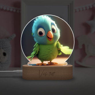 Cute animated parrot