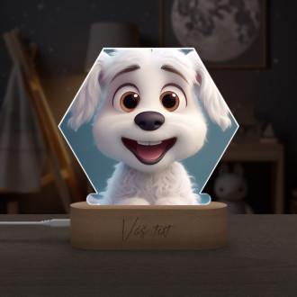 Cute animated puppy