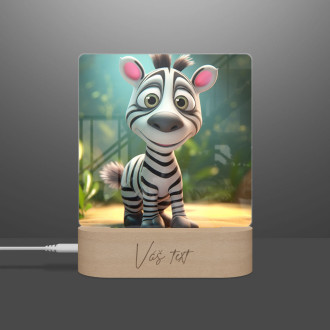 Cute animated zebra