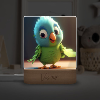 Cute animated parrot