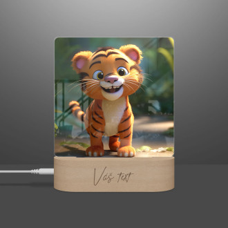 Cute animated tiger
