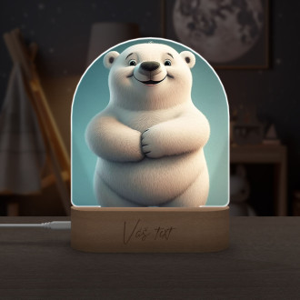 Cute animated polar bear