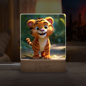 Cute animated tiger
