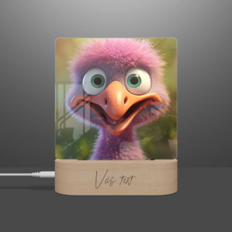 Cute animated ostrich 2