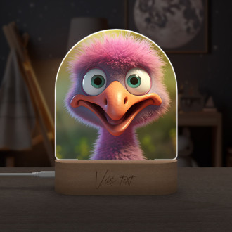 Cute animated ostrich 2