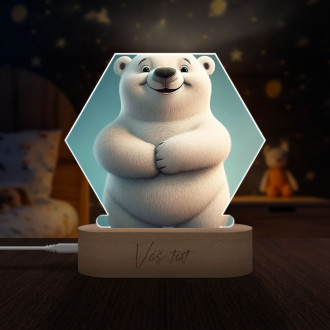 Cute animated polar bear