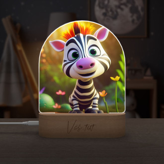 Cute animated zebra 1