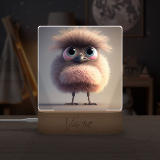 Cute animated ostrich 1