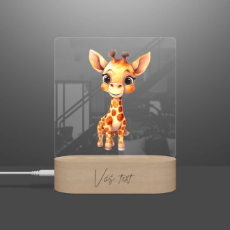 Baby lamp Cartoon Giraffe transparent