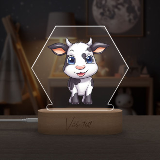 Baby lamp Cartoon Cow transparent