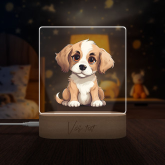Baby lamp Cartoon Puppy transparent