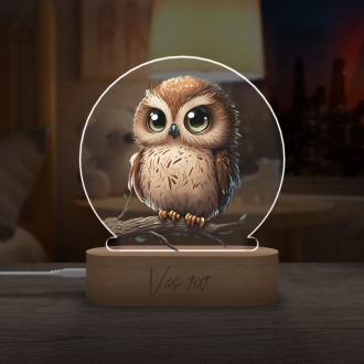 Baby lamp Little owl transparent