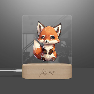 Baby lamp Little fox transparent