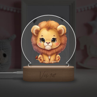 Baby lamp Little lion transparent