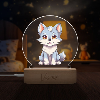 Baby lamp Cartoon Arctic Fox transparent
