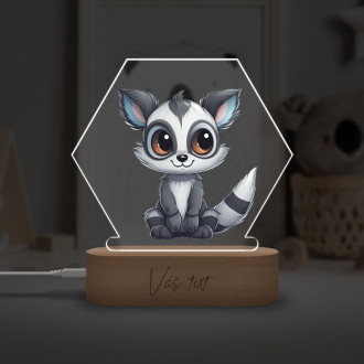 Baby lamp Cartoon Lemur transparent