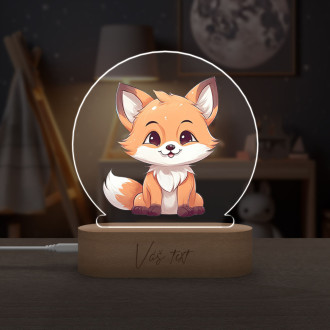 Baby lamp Cartoon Fox transparent