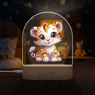Baby lamp Cartoon Tiger transparent