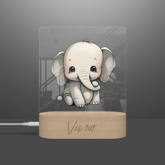 Baby lamp Little elephant transparent