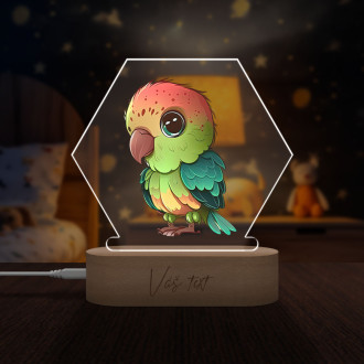 Baby lamp Cartoon Parrot transparent