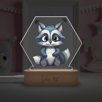 Baby lamp Cartoon Raccoon transparent