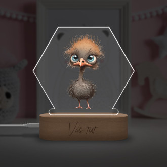 Baby lamp Little ostrich transparent