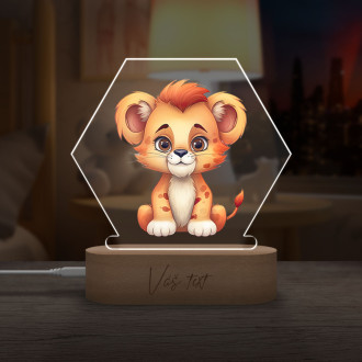 Baby lamp Cartoon Lion transparent