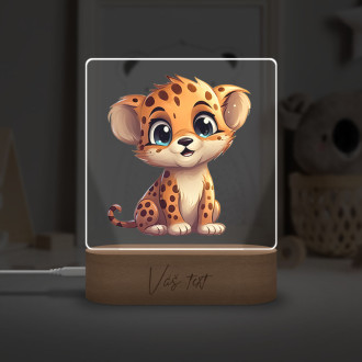 Baby lamp Cartoon Leopard transparent