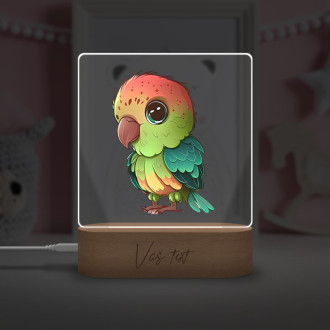 Baby lamp Cartoon Parrot transparent