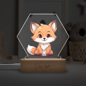 Baby lamp Cartoon Fox transparent