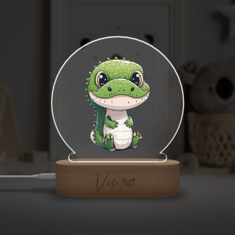 Baby lamp Small crocodile transparent