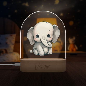 Baby lamp Little elephant transparent