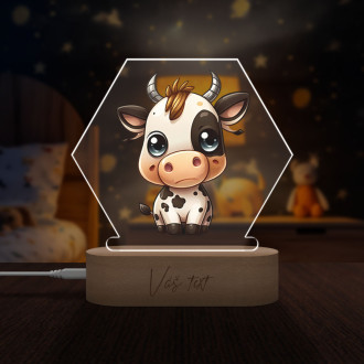 Baby lamp Little cow transparent