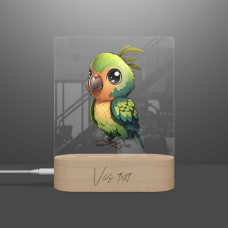 Baby lamp Little parrot transparent