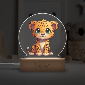 Baby lamp Cartoon Cheetah transparent