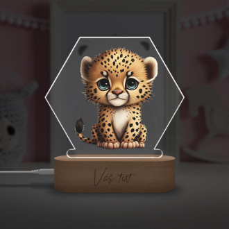Baby lamp Little cheetah transparent