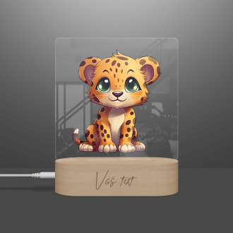 Baby lamp Cartoon Cheetah transparent