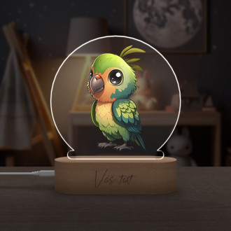Baby lamp Little parrot transparent