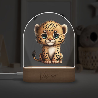 Baby lamp Little cheetah transparent