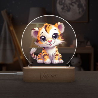 Baby lamp Cartoon Tiger transparent