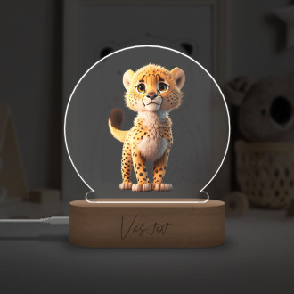 Baby lamp Animated cheetah transparent