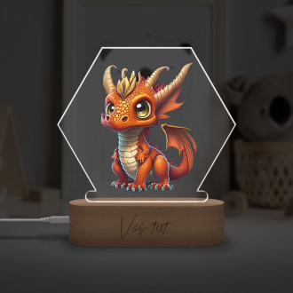 Baby lamp Little dragon transparent