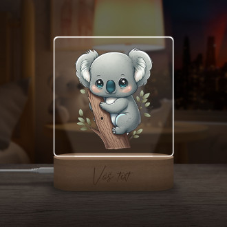 Baby lamp Little koala transparent