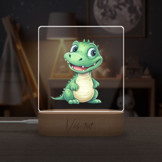 Baby lamp Cartoon Crocodile transparent