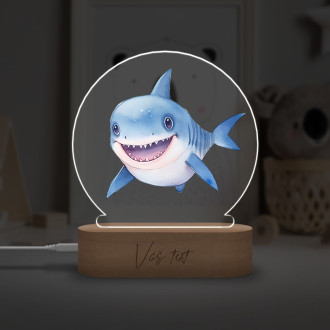 Baby lamp Cartoon Shark transparent