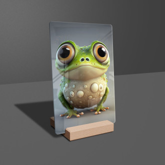 Acrylic glass Cute animated frog 1