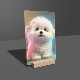 Acrylic glass Cute animated dog