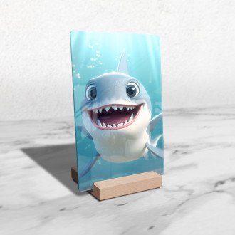 Acrylic glass Cute cartoon shark